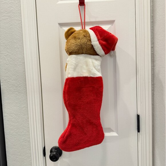 🎄3/$20‼️Vintage 3D Teddy Bear Christmas Stocking - Picture 9 of 12